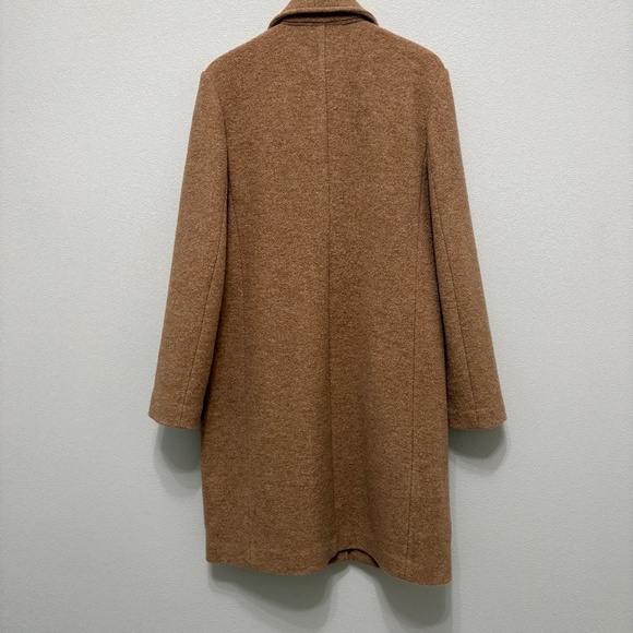 J. Crew Daphne Topcoat in Italian Boiled Wool - Heather Camel, 14 Tall - Picture 5 of 8